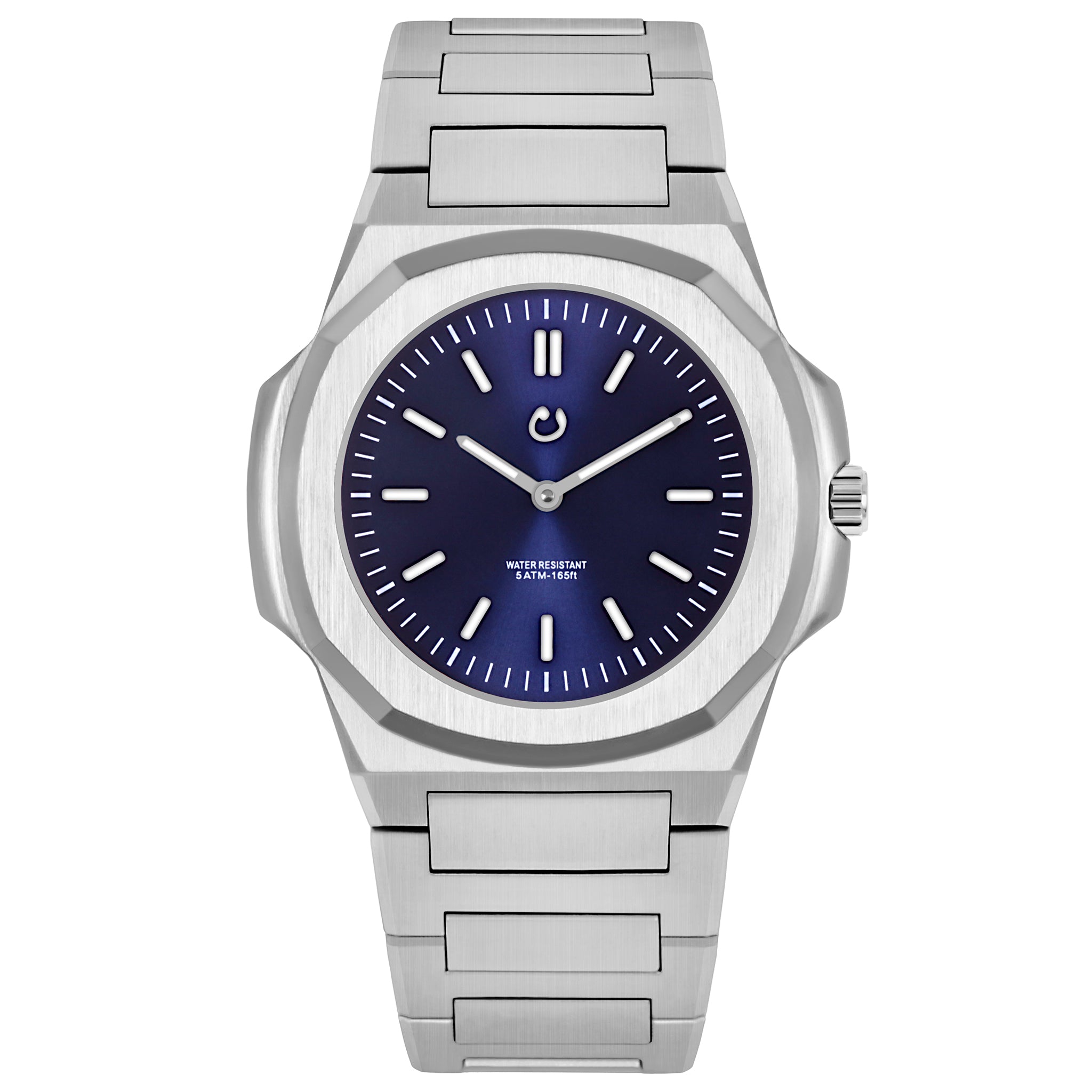 Nuun Montre Type II Silver Cobalt Blue Index