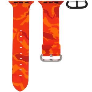 Horus Apple Watch - Camo Orange Rubber